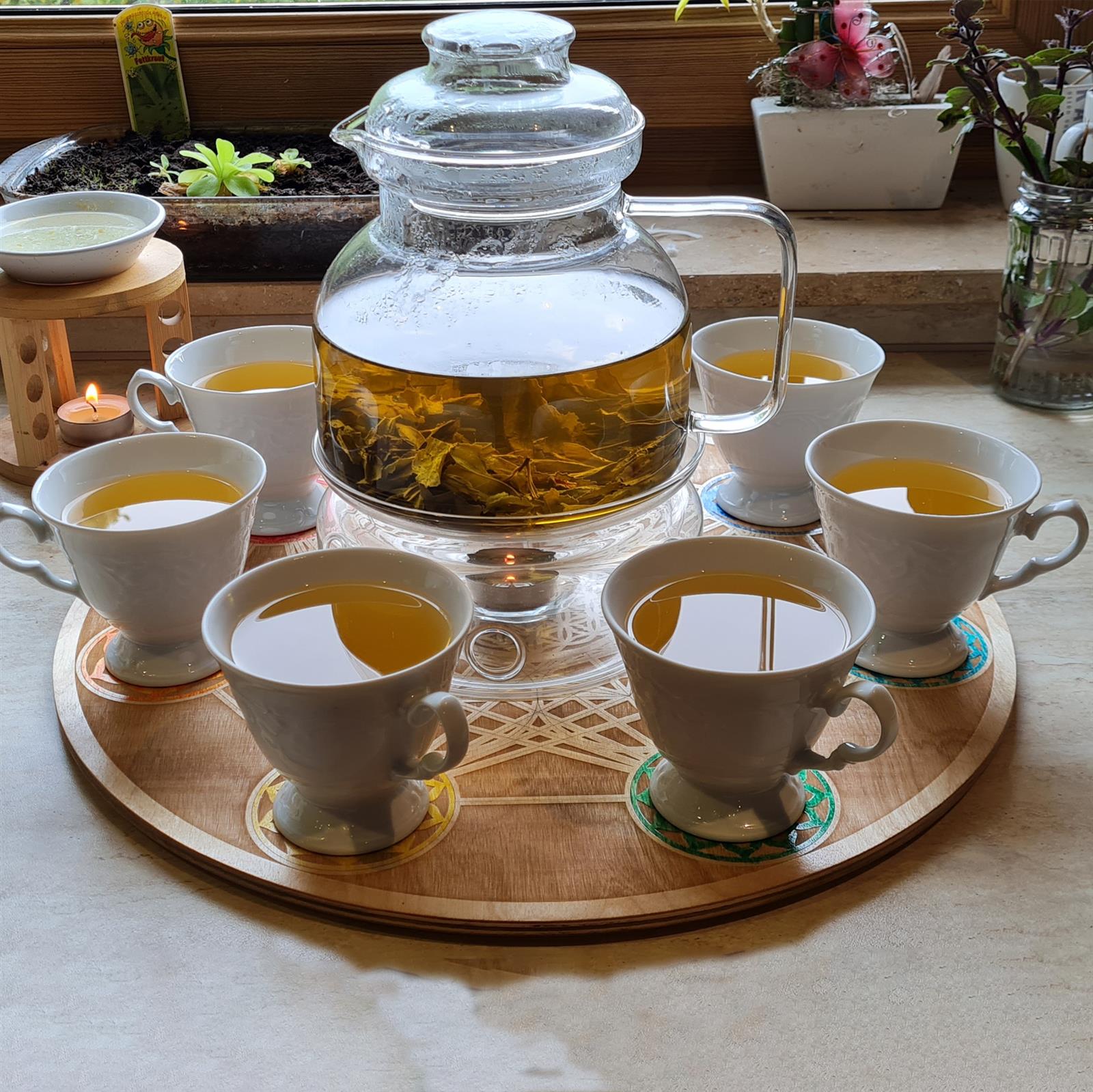 Anoda OPA Sour Sup Ceylon Grüner und Schwarzer Tee - Ganze Blätter, 2x 100g Ovale Dosen