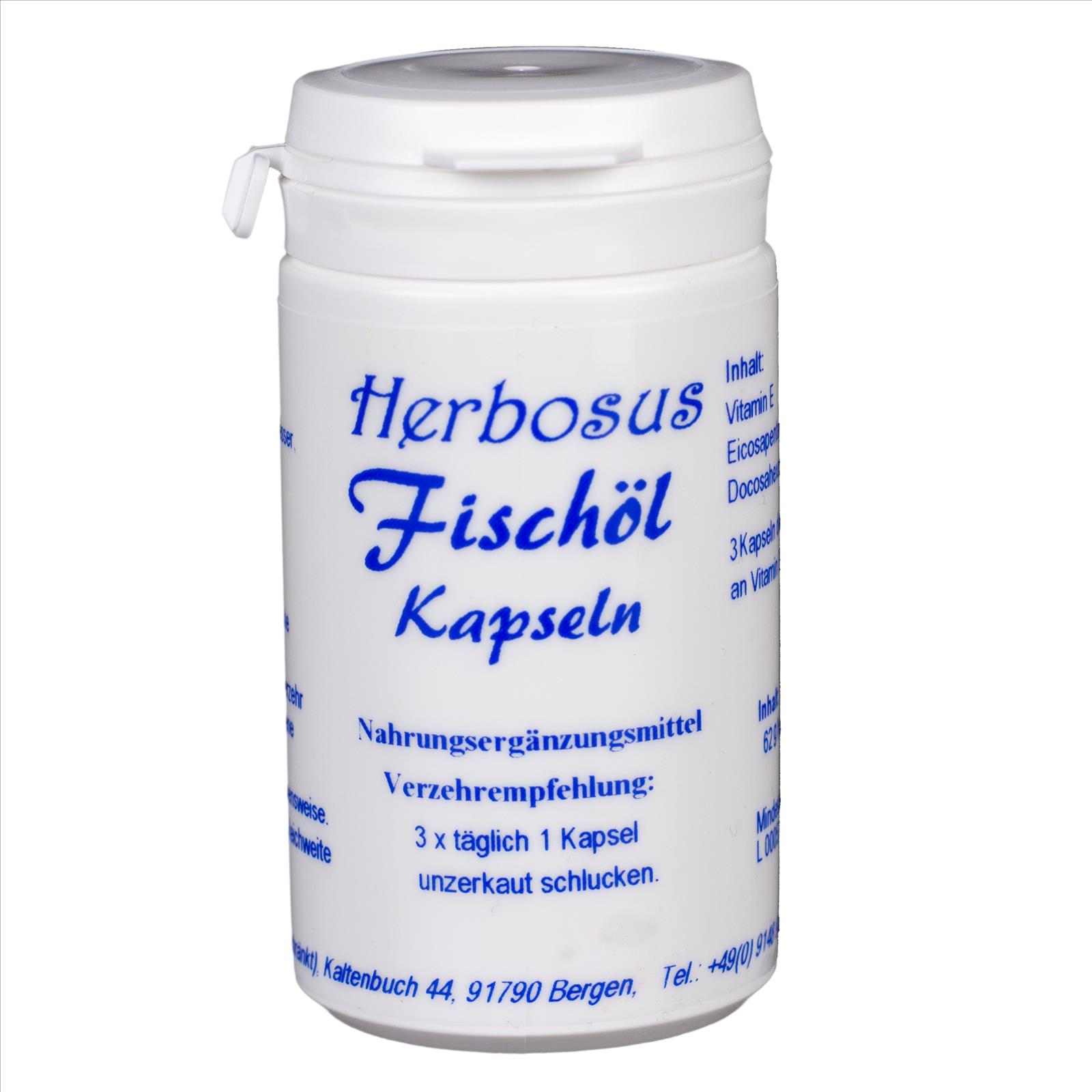 Fischöl- Kapseln von Herbosus
