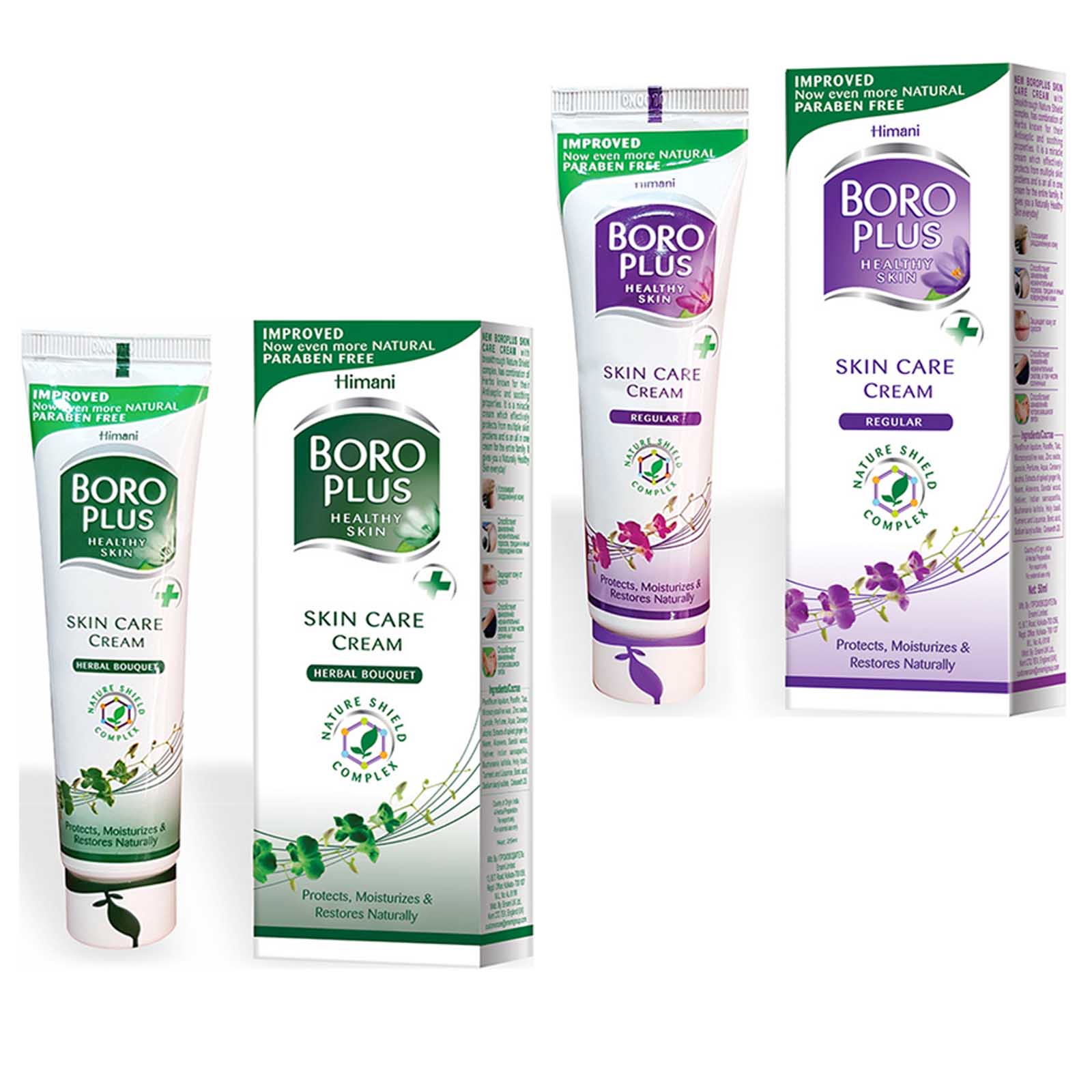 Boro Plus Pflegecreme Regular + Herbal Bouquet Creme Hautpflege Handpflege